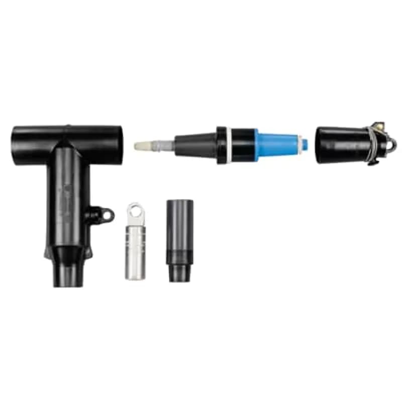 ABB - Installation Products K656LRTP-J0270-DRG - 600 Amp, 25kV, Deadbreak, Stick-Op Connector Kit with Test Point, Cable Insulation Diameter 0.980 inch to 1.180 inch. Aluminum Compression Lug. Conductor Size AWG or kcmil, Compressed Stranded 4/0 /Compacted Solid 250 /mmSquared Compact 125. With Insulated Cap.