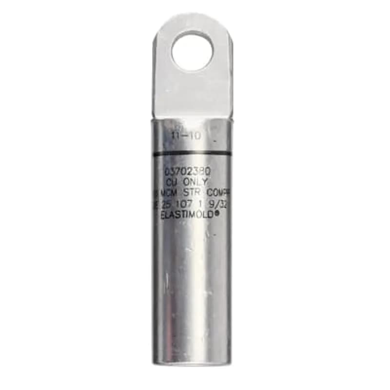 ABB - Installation Products 03702310 - 35kV 600 Amp Series Deadbreak Compression Lug (Copper). Conductor Size AWG or kcmil, Compressed Stranded 400 /Compacted Solid 450 /mmSquared Compact 240.