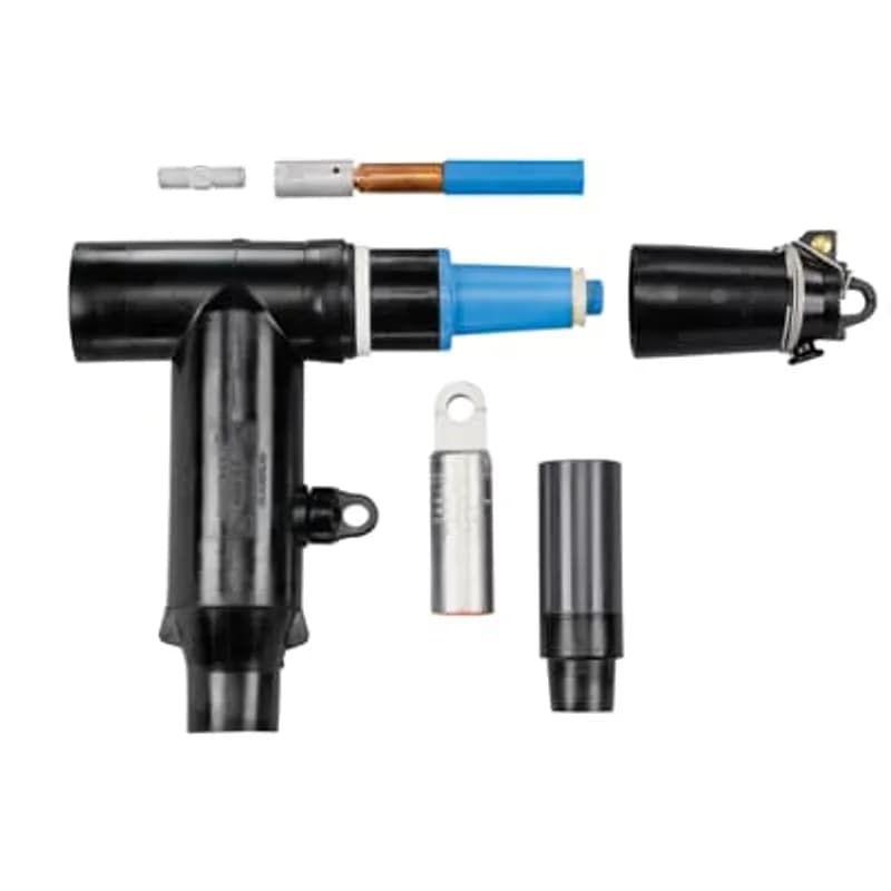 ABB - Installation Products K656CETPM0380DRGS - 15/25kV, 600 Amp Base Aluminum, includes test point, Combo T Elbow Reducing Tap Plug with Stud, Cable Adapter, Lug and Insulated Cap Kit. Cable Insulation Diameter 1.370 inch to 1.630 inch. Aluminum Compression Lug. Conductor Size AWG or kcmil, Compressed Stranded 700/750 /Compacted Solid 900. S - Cold Shrinkable Jacket Seal.