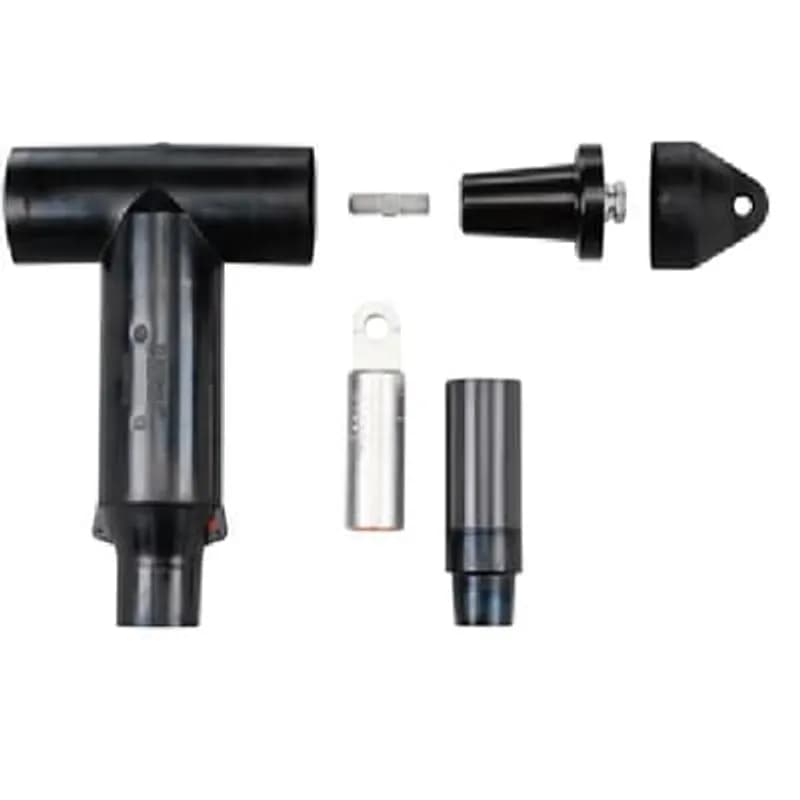 ABB - Installation Products K465LR-J0290 - 15/25kV, 630 Amps, Deadbreak Elbow without Test Point. Cable Insulation Diameter 0.980 inch to 1.180 inch (24.892-29.972mm). Aluminum Compression Lug, Conductor Size 300 Stranded/Compressed or 350 Solid/Compact or 150 mm2. Includes Elbow Connector Housing, Compression Lug, Stud, Insulated Plug with Cap, Tube Lubricant, Cable Adapter, Installation Instructions and Crimp Chart. Exceeds ANSI/IEEE Standard 386 Latest Revision.