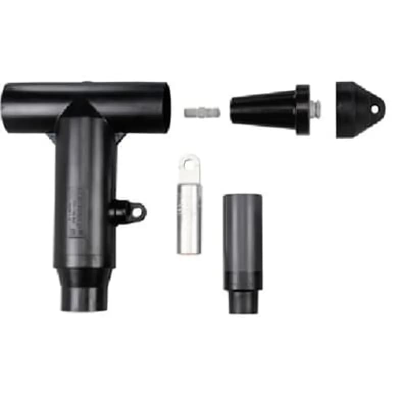 ABB - Installation Products 776LR-K2230-S - 900 Amp, 35kV, 600 Series Elbow with Test Point, with Insulated Plug, Cap, Stud, Lug and Cable Adapter. Cold-Shrinkable Jacket Seal Included. Cable Insulation Diameter 1.090 inch to 1.310 inch. Copper Compression Lug. Conductor Size AWG or kcmil, Compressed Stranded #1/ Compacted Solid 1/0 /mmSquared Compact 50. Cold-Shrinkable Jacket Seal Included.