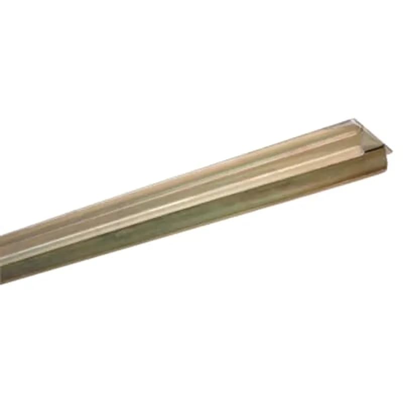 Closure Strip, Length 10 Feet, Width 1-5/8 Inch, Pre-Galvanized White Steel