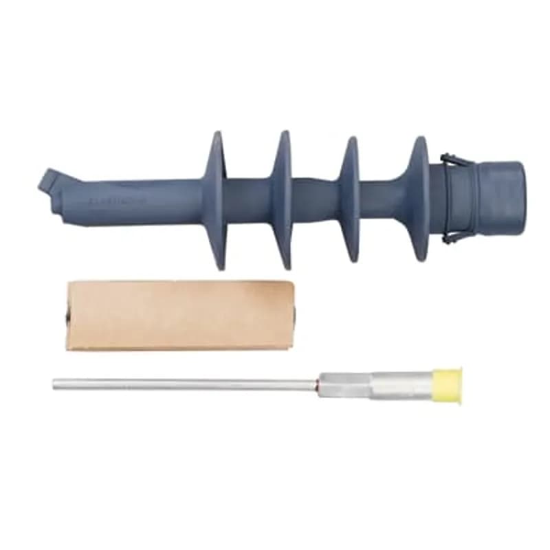 ABB - Installation Products PCT11250-4 (1) - 15kV, Single Piece Terminator (Class 1), includes Aluminum Rod Contact for Aluminum Conductors only, Power Cable Termination, Conductor Size - 2/0 Stranded/Compressed or 3/0 Compact/Solid, Use for Insulation Diameter Range from .640 to 1.070 inches.