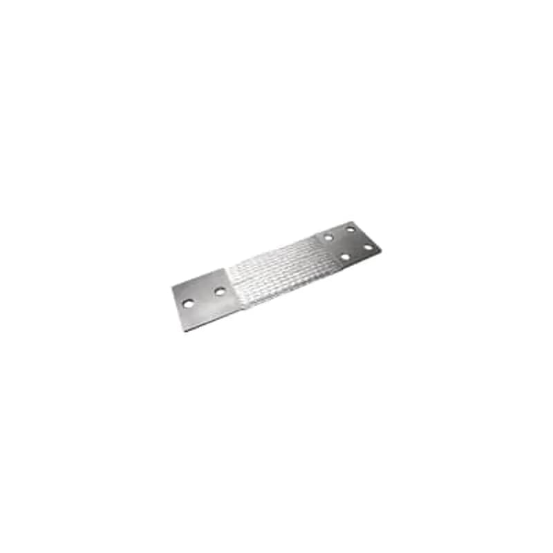 ABB - Installation Products SWC215D2915 - Tinned Copper, Standard Flexible Braid Connector, SWC Series, 4/2 Hole Pads. Pad A with NEMA Standard (2) 7/16 inch (11.1 mm) Holes and 1-1/2 inch (38.1 mm) Spacing Center to Center, Pad B with (4) 9/16 inch (14.3 mm) Holes and 1-3/4 inch (44.4 mm) Spacing Center to Center. 36 inch (915 mm) long, 3 inch (76.2 mm) wide, 3/8 inch (9.5 mm) thick. Pad 3 inch x 3 inch. 30 AWG Individual Strand.