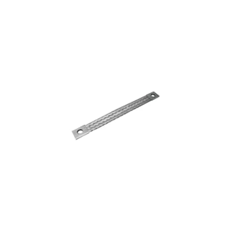 ABB - Installation Products SWA070A1457 - Tinned Copper, Standard Flexible Braid Connector, SWA Series, 1-Hole Pads with NEMA Standard 9/16 inch (14.3 mm) Holes , 18 inch (457 mm) long, 1-1/2 inch (38.1 mm) wide, 1/4 inch (6.3 mm) thick. Pad 1-1/2 inch x 1-1/2 inch. 36 AWG Individual Strand.