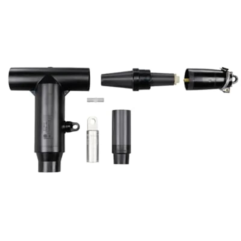 ABB - Installation Products 756ETP-J0230-DRG - 600 Amp, 35kV, Deadbreak, Elbow Tap Plug, Aluminum Compression Lug. Cable Insulation Diameter 0.980 inch to 1.180 inch. Conductor Size AWG or kcmil, Compressed Stranded #1/ Compacted Solid 1/0 /mmSquared Compact 50. With Insulated Cap.