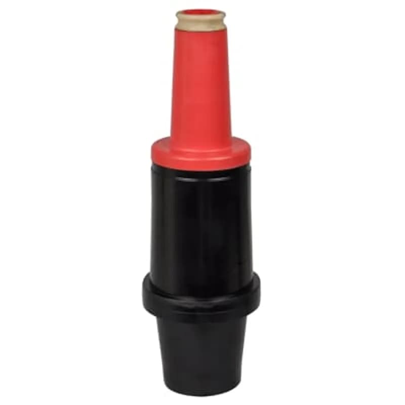ABB - Installation Products 1601DLA - 15kV, 200 Amp, DeadBreak to LoadBreak Bushing Adapter, Red. Includes hex-broach for Torque installation, Peroxide-cured insulation and jacket, Provision for ground wire connection, All copper current path. Red PBT interface shield reduces sticking and provides seating indicator.