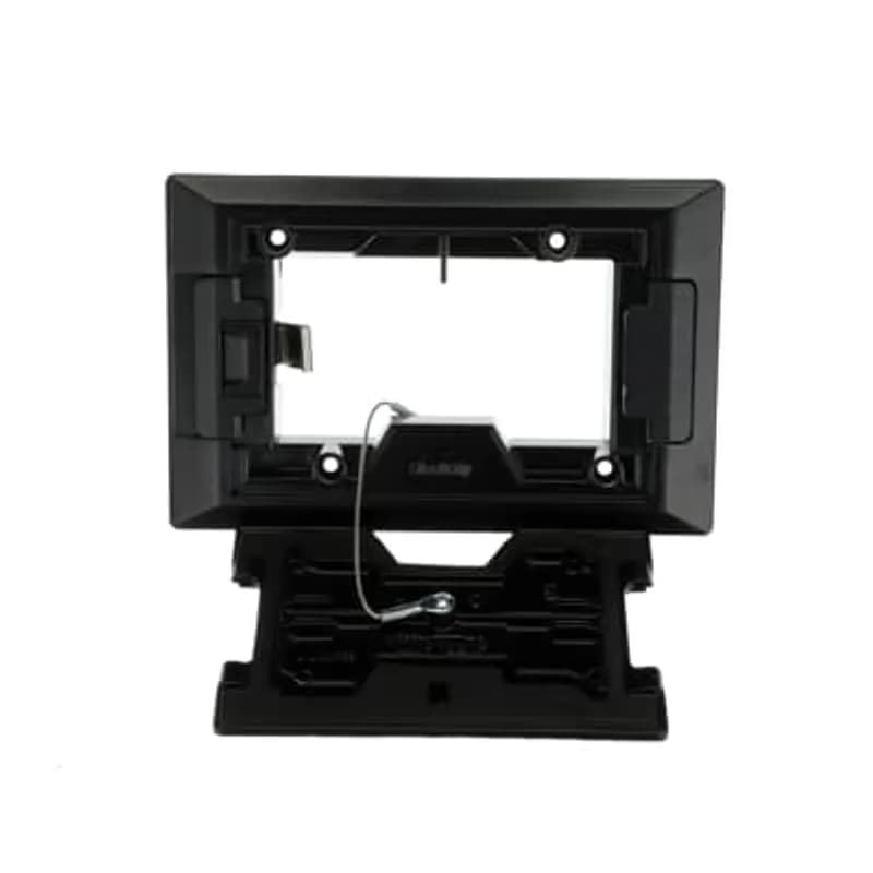 Concealed Service Top, Length 8.375 Inches, Width 5.5 Inches, Depth 0.845 Inches, Material Black Powder Coated Aluminum