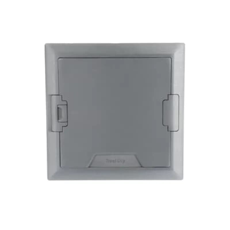 Concealed Service Top, Length 9.320 Inches, Width 9.336 Inches, Depth 0.813 Inches, Material Aluminum
