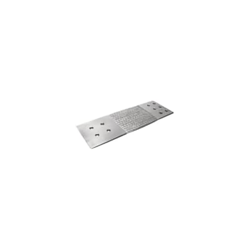 ABB - Installation Products LTL400C2457 - Tinned Copper, Standard Flexible Braid Connector, LTL Series - Large Transformer Links, Pad A - 6-Hole Pad with NEMA Standard 9/16 inch (14.3 mm) Holes and 1-3/4 inch (44.4 mm) Spacing Center to Center, Pad B - 4-Hole Pad with 11/16 inch (14.3 mm) Holes and 2 inch (50.8 mm) Spacing Center to Center, 14 inch (457 mm) long, 6 inch (152.4 mm) wide, 1/2 inch (12.7 mm) thick. Pad A - 6 inch x 4 inch. Pad B - 6 inch x 6 inch.8 30 AWG Individual Strand.