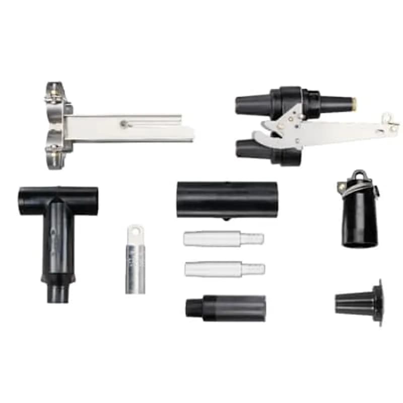 ABB - Installation Products 655LINKCLRL0360BDRG - 600 Amp, 15kV, Deadbreak Cam-Op Connector Kit with Insulated Cap, Cable Insulation Diameter 1.180 inch to 1.465 inch. Aluminum Compression Lug. Conductor Size AWG or kcmil, Compressed Stranded 650 /Compacted Solid 750 /mmSquared Compact 400.