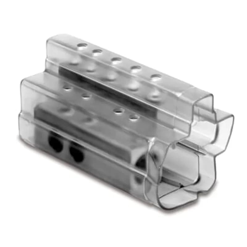 ABB - Installation Products ZVW 5035 EZSL - Aluminum Universal Quick Disconnect Transformer Connectors - ZVW-EZSL Series with clear PVC Lock-On insulating cover, conductor range 6-500, stud size 5/8 & 1, outlets 8, Street Light Outlet, 6.250 inches long