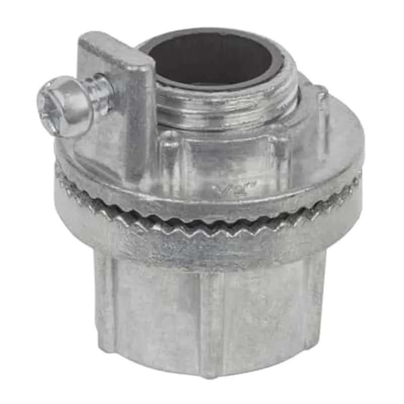Conduit Hub with Ground Ring, 3 Inch, Zinc Body, Flame Retardant Insulated Throat, Nitrile Rubber Sealing Ring, For Rigid/IMC Applications, UL E3060, Conforms to UL514B
