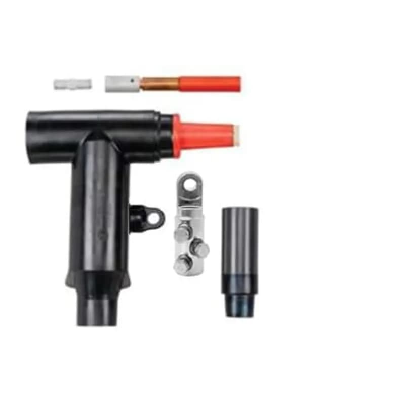ABB - Installation Products 656CETP-MAC03-S - 15kV, 600 Amp Combo T, carries current. Combo Elbow with bus, stud and cable adapter, lug and insulated cap kit. Cable Insulation Diameter 1.370 inch to 1.630 inch. Shear Bolt Lug. Conductor Size Compressed-Stranded-Solid-Compact 500 to 750 kcmil. 200ECS Cold Shrinkable Jacket Seal Included.