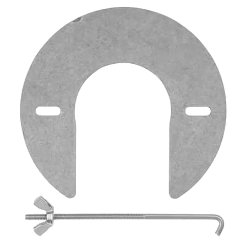 ABB - Installation Products 150-TB-6 - 15/25kV, 200 Amp Straight Bail Assembly, Made of Stainless Steel, Used for Assisting Cable to Transformer Connections. Non-Current Carrying. Consists of (2) Bailing Rings, (2) Threaded J-Bolts, (2) Wing Nuts and Instruction Sheet.