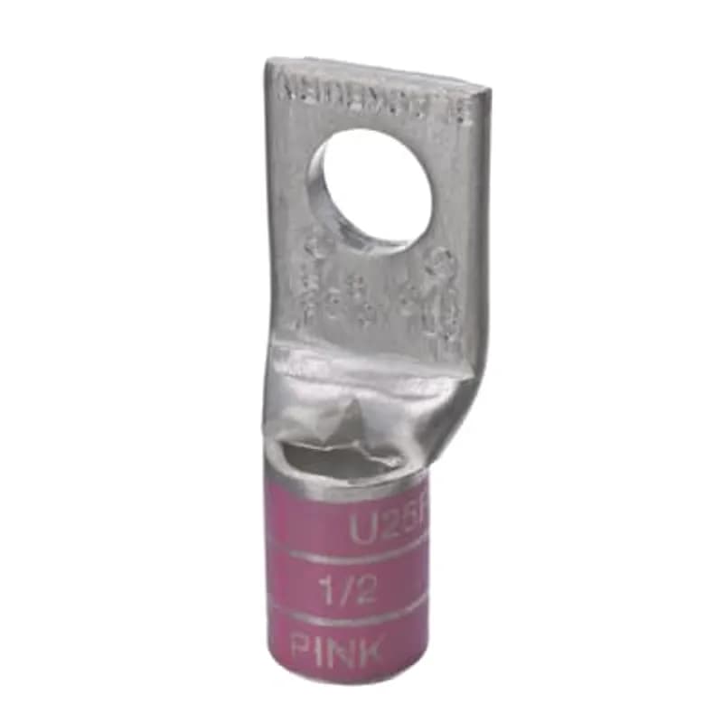ABB - Installation Products CTL 1/0 - Copper Plug Ferrule, Tin Plated, Wire Size 1/0. Installation Die U-166. Length 3-1/2 Inch, Widest Outside Diameter 11/16 inch. Peep Hole - #12 (.189 inch Diameter) Drilled into 1 Side of Bore. Pin Length 2 inch with Diameter of 5/8 inch.