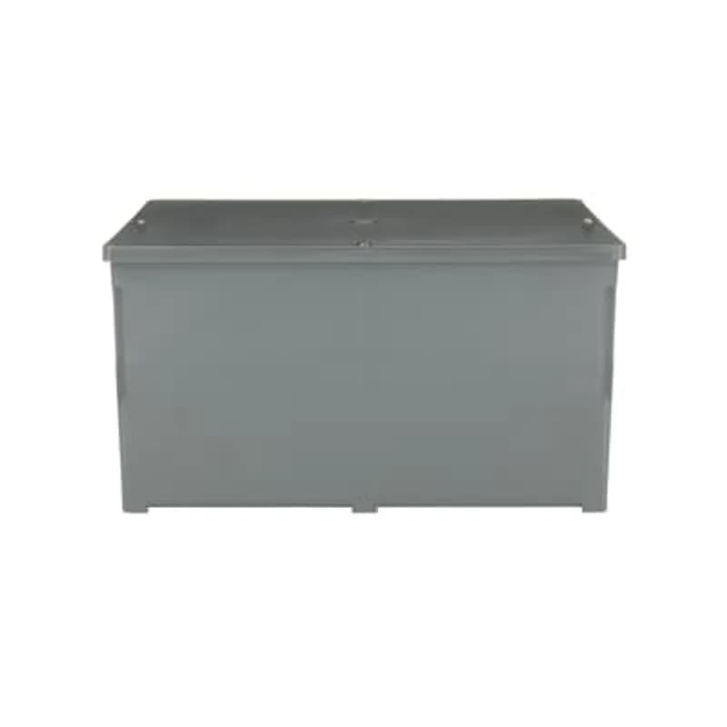 Molded Junction Box, Length 12 Inches, Width 12 Inches, Depth 6 Inches, Material Noryl, Color Gray