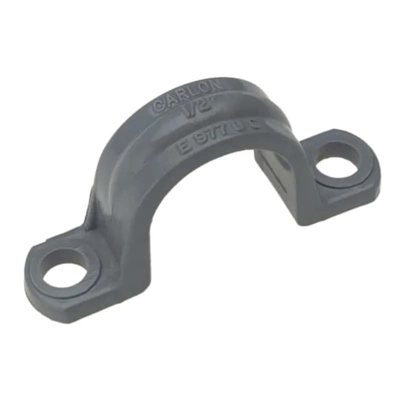 ABB - Installation Products E977DC-20-HD - Conduit Clamp, Size 1/2 Inch, Length 2.16 Inches, Width 0.50 Inches, Height 1.04 Inches, Material PVC, Color Gray