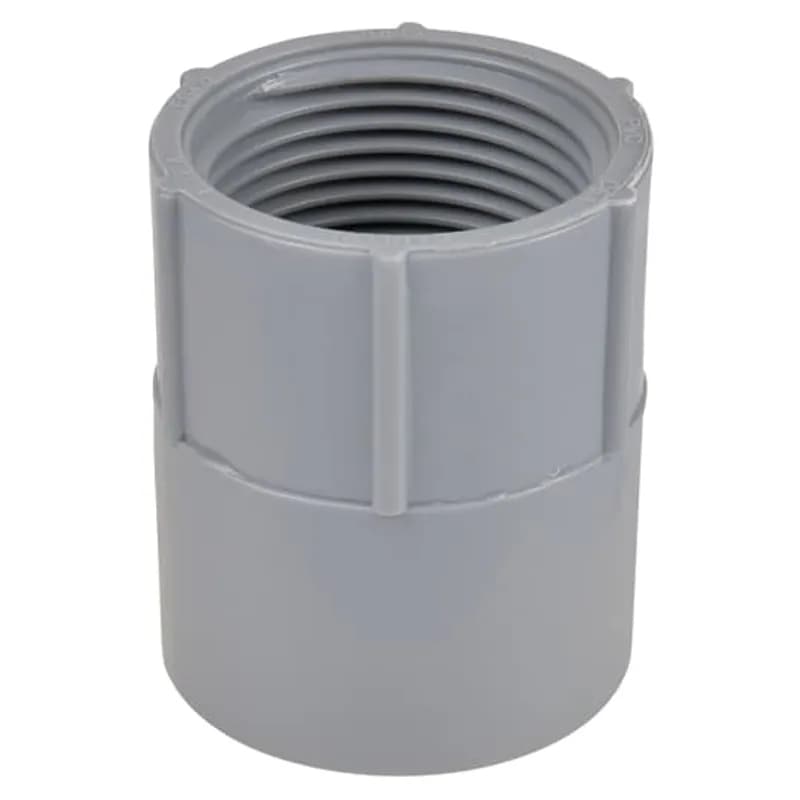 ABB - Installation Products E942J-4-HD - Female Adapter, Size 2 Inches, Length 2-5/16 Inches, Outer Diameter 2-47/64 Inches, Material PVC, Color Gray, For use with Schedule 40 and 80 Conduit, Pack of 30