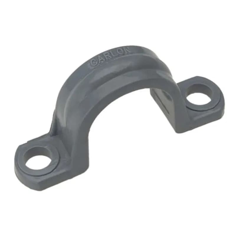 Conduit Clamp, Size 2-1/2 Inches, Length 5.46 Inches, Width 1 Inches, Height 3.12 Inches, Material PVC, Color Gray