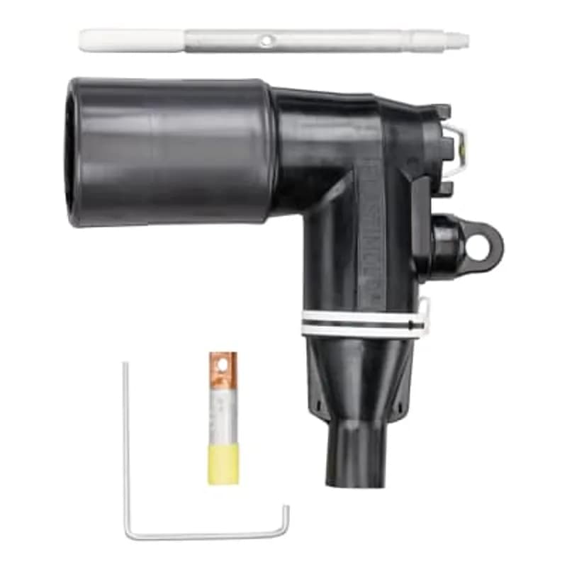 ABB - Installation Products 376LR-H-2240-S - 200 Amp, 35kV, Loadbreak Elbow Connector with Test Point and Sealing Kit, Cable Insulation Diameter 0.850 inch to 1.050 inch. Copper Compression Lug, Conductor Size AWG Compressed Stranded 1/0 /Solid 2/0 /mmSquared 53.49. 200ECS Jacket Seal Included.