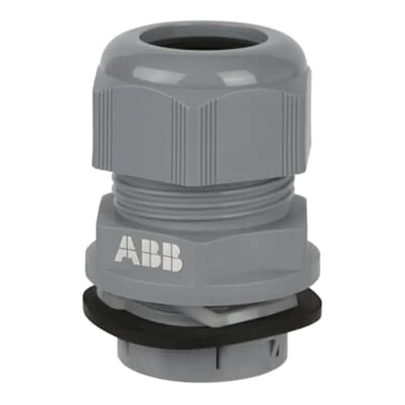 ABB - Installation Products NPG-1001G - Quick Connect Cable Gland, Thread Size 1 Inch NPT, Cable Range 18 to 25mm, Thread Length 9mm, Nylon, Grey