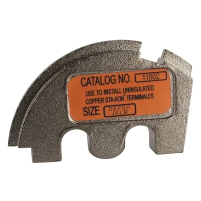 ABB - Installation Products 11802-TB - Indentor Movable Die for Tools TBM6, TBM6S and 25000 to crimp non-insulated D-M Series Sta-Kon Terminals