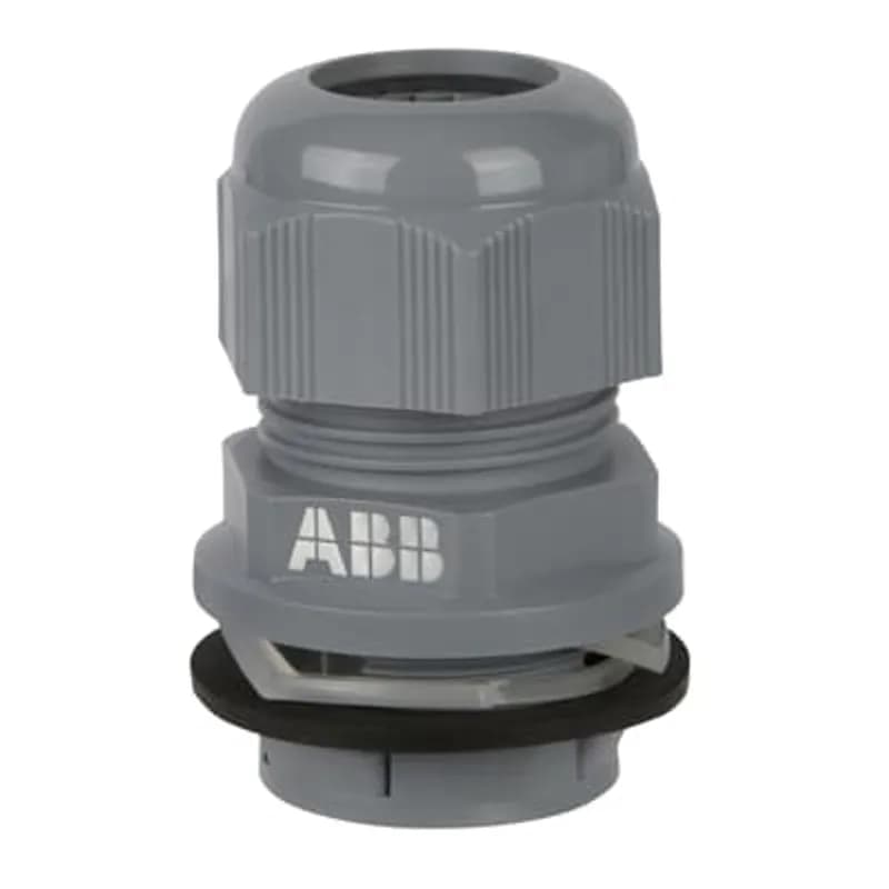 ABB - Installation Products NPG-M321B - Quick Connect Cable Gland, Thread Size M32, Cable Range 15 to 21mm, Thread Length 9mm, Nylon, Black