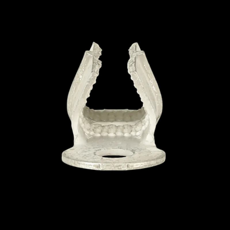 ABB - Installation Products 220021-TB - Insulation Piercing Magnet Wire Ring Terminal, Length 2.76 Inches, Width 1.06 Inches, Length of Teeth 1.50 Inches, Width of Teeth .88 Inches, Stud Size 3/8 Inch, Wire Range 50,000 Circular Mil Area - 115,000 Circular Mil Area, Copper Alloy, Tin Plated