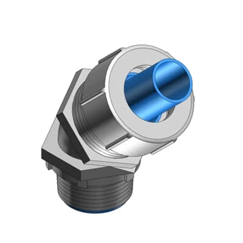 ABB - Installation Products LT4100M - 1 Inch 45 Degree Steel Liquidtight Bullet With Nylon Insert