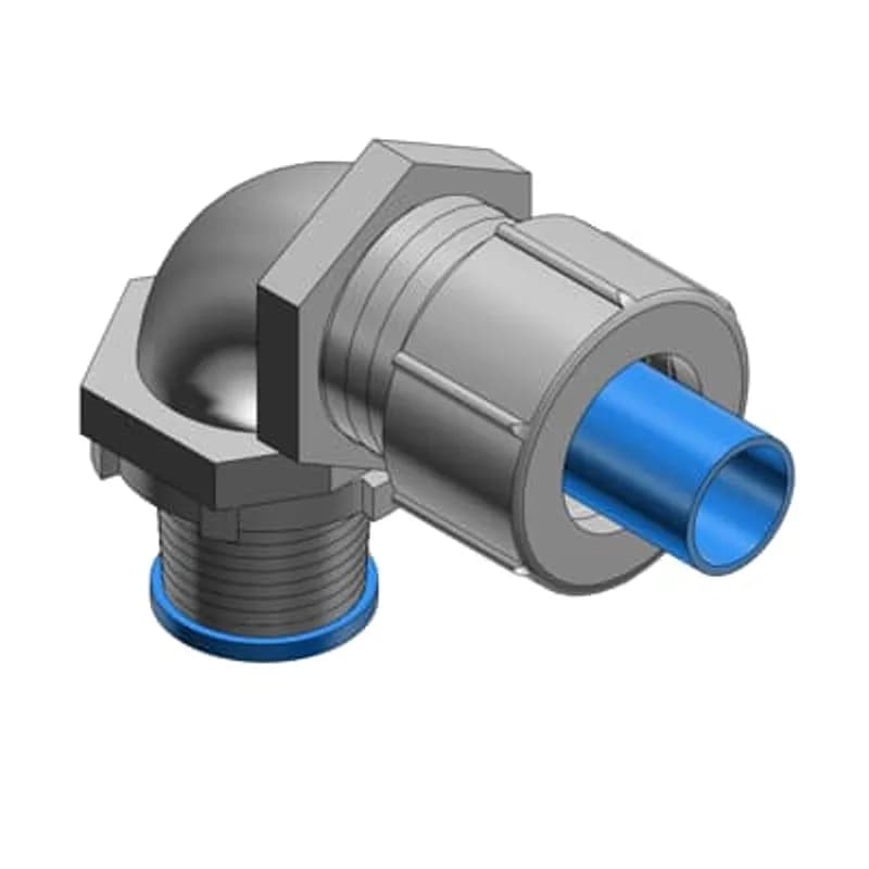 ABB - Installation Products LT938M - 3/8 Inch 90 Degree Steel Liquidtight Bullet With Nylon Insert