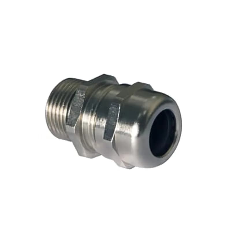 ABB - Installation Products BCG-PG72 - Non Armoured Cable Gland, Thread Size PG07, Cable Range 3 to 6.5mm, Thread Length 6mm, Nickel Plated Brass