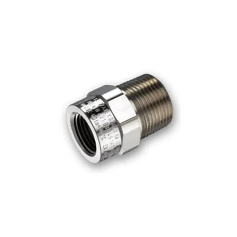 ABB - Installation Products EXN/M20-M25/E - Adapter, Enlarger, M20 Male Thread to M25 Female Thread, Suitable for Use in Zones 1, 2 , 21, and 22, Ex e and Ex d, UL1203, Nickel Plated Brass