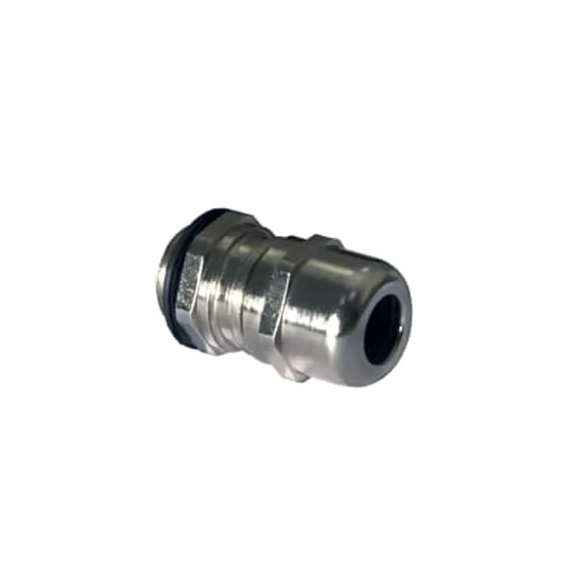 ABB - Installation Products BEM-M121 - EMC Cable Gland, Thread Size M12, Cable Range 3 to 6.5mm, Shield Range 2 to 5mm, Thead Length 6mm, Nickel Plated Brass
