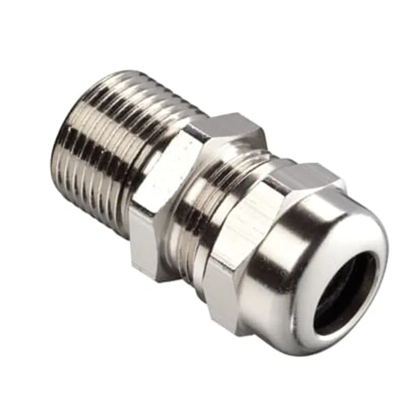 ABB - Installation Products EXS04AMC2 - Single Compression Cable Gland, 1/2 Inch NPT Thread, For Use with Non-Armoured Cable, Flameproof Ex d and Increased Safety Ex e, IP66-68 Rating, Length 40mm, Cable Range 4 to 12mm, Stainless Steel