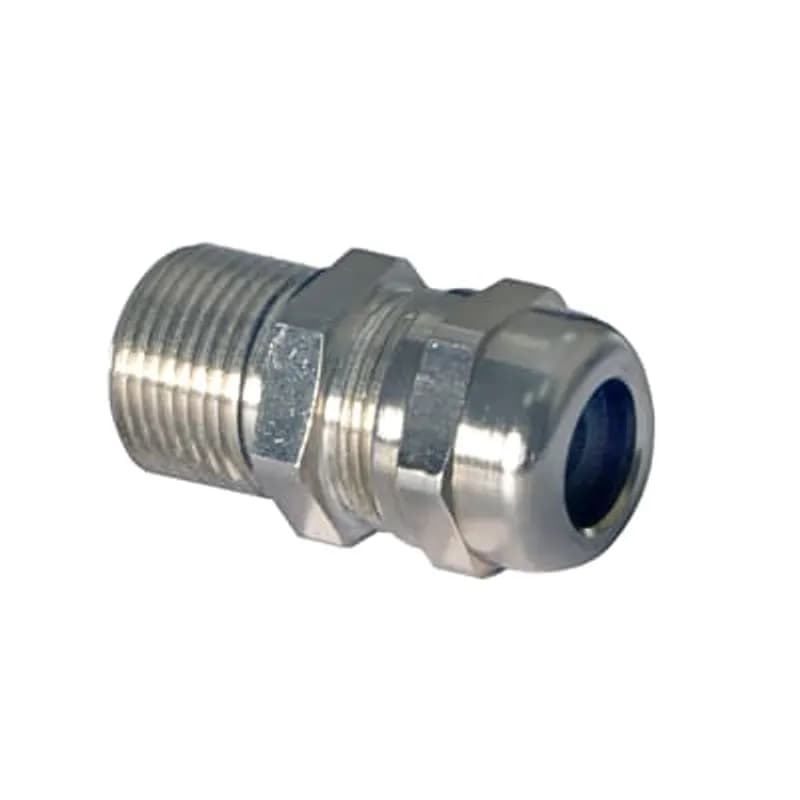 ABB - Installation Products RBSG-M321 - Non Armoured Compression Cable Gland for Rail, Thread Size M32, Cable Range 10 to 18mm, Thread Length 9mm, Nickel Plated Brass