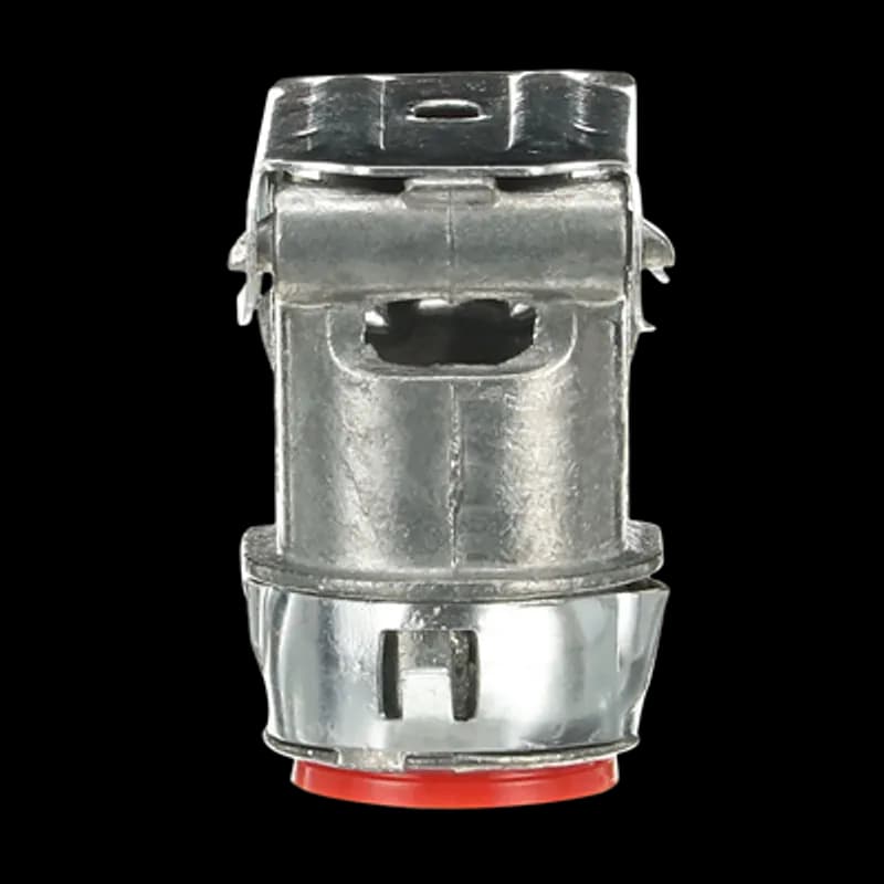 ABB - Installation Products XC-170 - 3/8 in, 90 Degree Double Snap Squeeze Connector for Assembling in Electrical Box Installations With Metal Clad or Armored Cables, Materials/Finishes: Body- Die Cast High-Strength Zinc Alloy, Clamp- Zinc Electroplated Steel Alloy, Insulator- Plastic