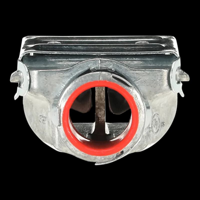 ABB - Installation Products XC-150 - 3/8 in Double Snap for 2 AC/MC for assembling in electrical box installations with metal clad or armored cables, Materials/Finishes: Body- Die Cast High-Strength Zinc Alloy, Clamp- Zinc Electroplated Steel Alloy, Insulator- Plastic