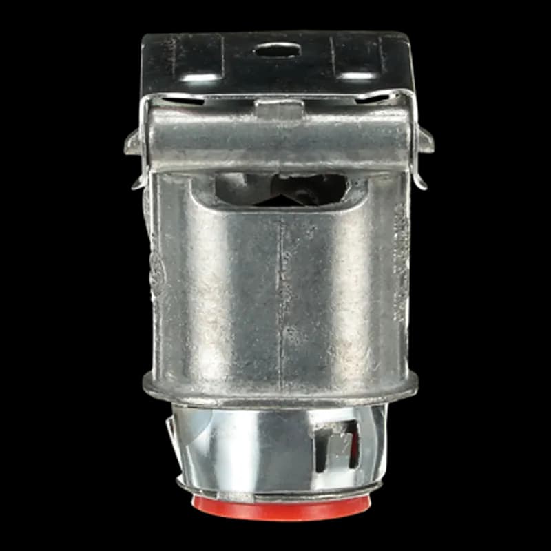ABB - Installation Products XC-180 - 1/2 in, 90 Degree Double Snap Squeeze Connector for Assembling in Electrical Box Installations With Metal Clad or Armored Cables, Materials/Finishes: Body- Die Cast High-Strength Zinc Alloy, Clamp- Zinc Electroplated Steel Alloy, Insulator- Plastic