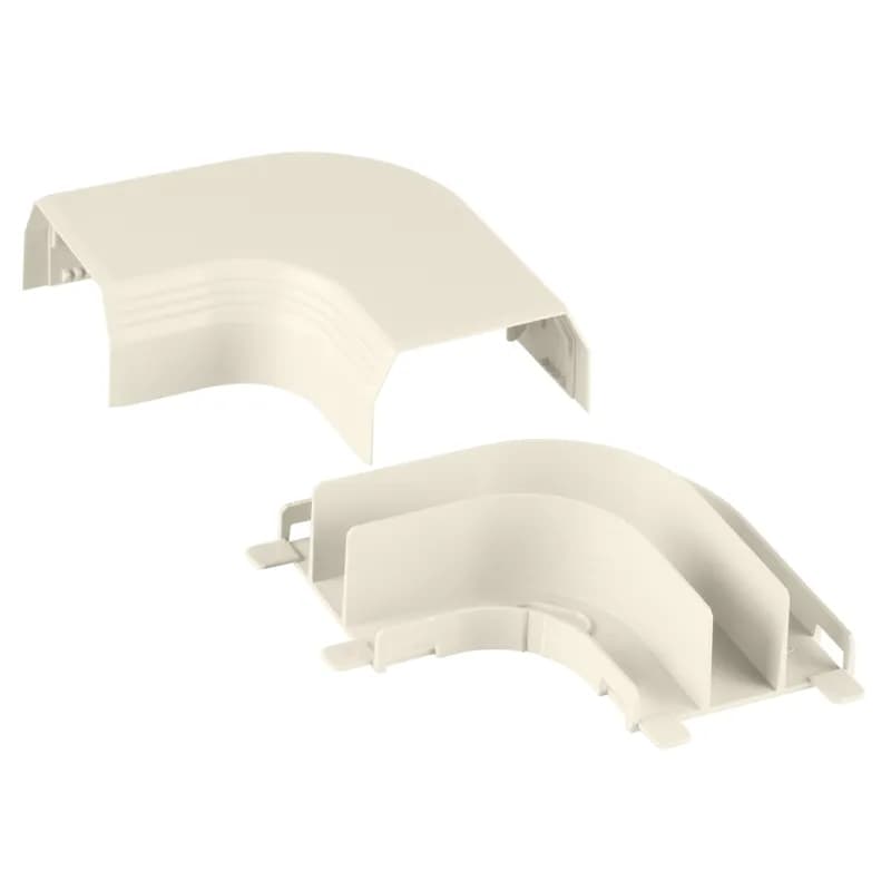 The T-45 Right Angle is designed to route cables at a right angle. It is Off White.