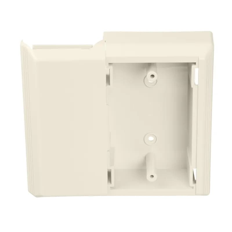 The T-45 Offset bracket is designed to accept snap-on or screw-on faceplates. It is Off White.