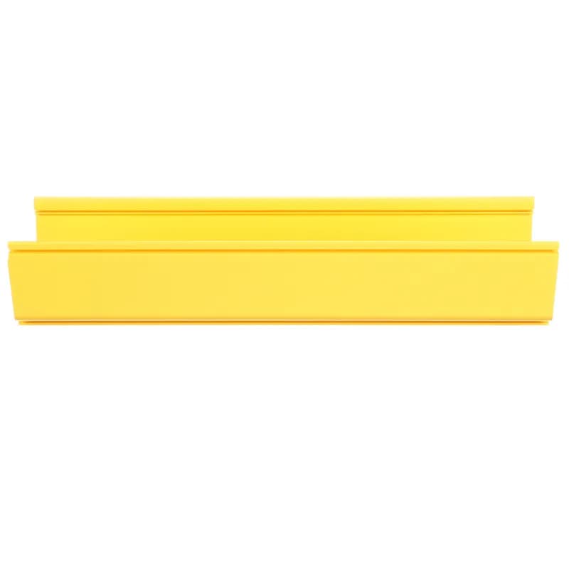 The FiberRunner 6x4 Channel can be used with fittings and brackets to design a routing system to separate, route, and protect fiber optic and high-performance copper cables. The cable routing channel accepts cable retainers or a hinged cover.
