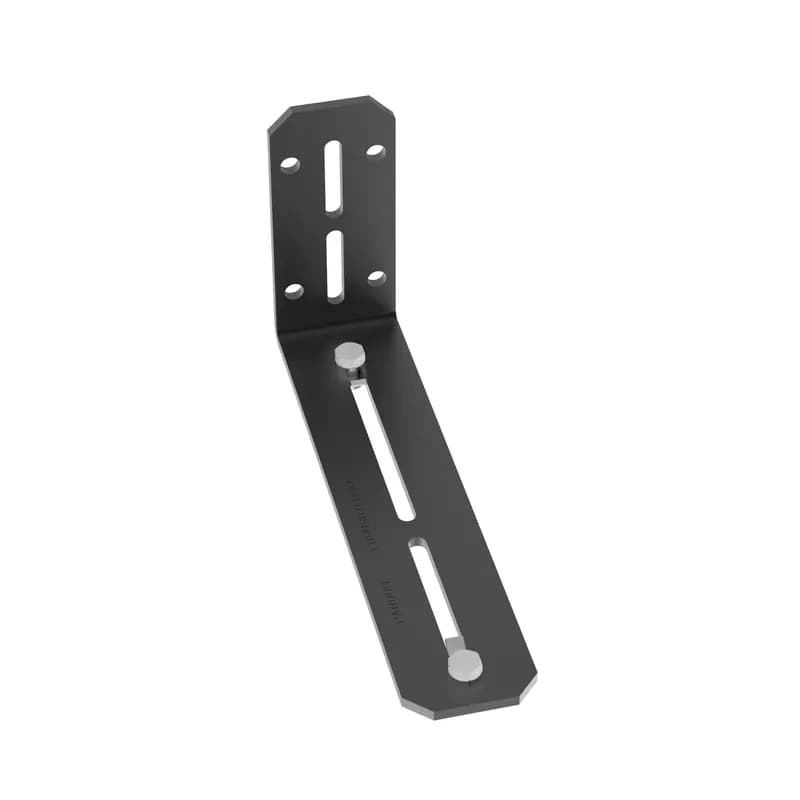 The FiberRunner L Wall Mount Cabinet Bracket is used to support the 6x4 and 4x4 systems. It can be attached to a wall or the front or back of an equipment rack. The pre-assembled slide clamps enable fast assembly to the channel.