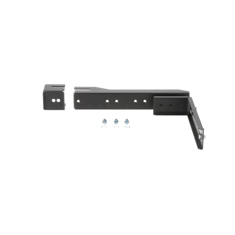 The steel ladder bracket is used in cable routing systems to support the 6x4 and 4x4 FiberRunner Systems by directly attaching to any 0.375 inch L x 1.5 inch H (9.5mm x 38.1mm) or 0.375 inch L x 2 inch H (9.5mm x 50.8mm) ladder rack rails. It does not require a threaded rod. The ladder bracket includes hardware for mounting channel to bracket.