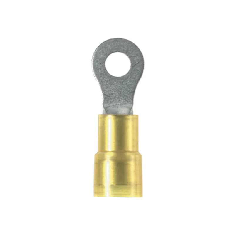 Ring Terminal, 12 10 AWG, #10 stud size, nylon insulated, expanded insulation for large wire O.D.