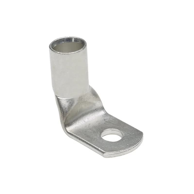 One-hole, metric conductor, standard barrel with window lug, 70mm 2r, 50mm class 5f/6f, M10 stud hole, 90 angle tongue.