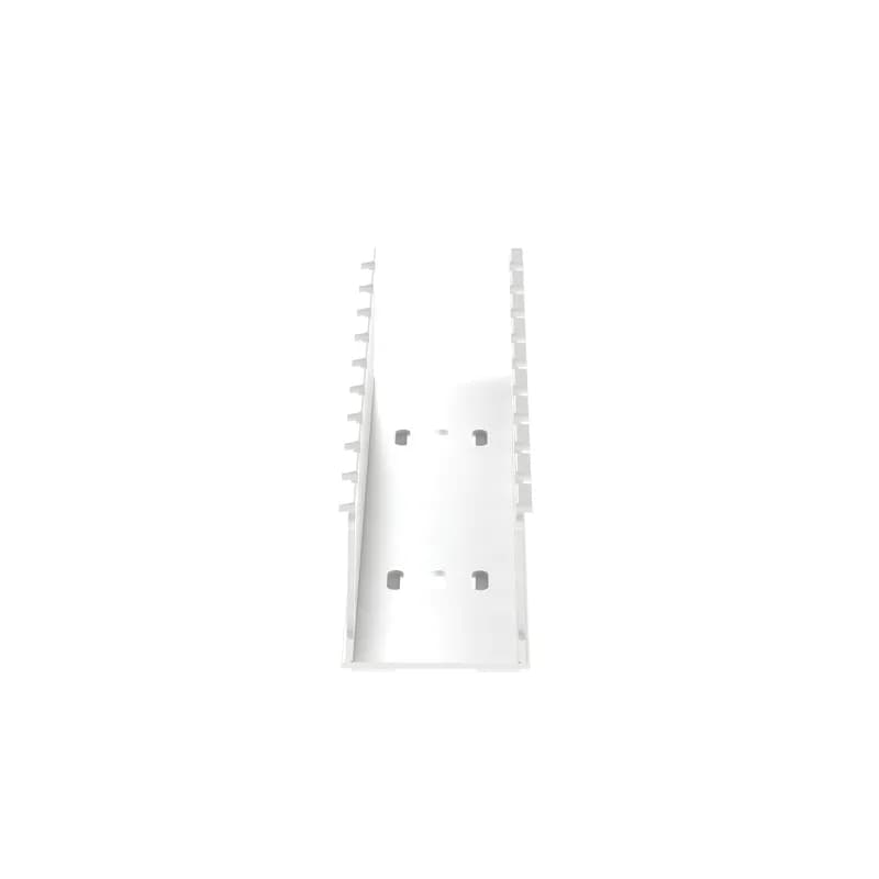 The NE2X2WH6-A Halogen-Free Wide Slot Wiring Duct design provides greater rigidity and allows for a wide range of wire/bundle sizes. Upper and lower scorelines for easy finger/sidewall section removal. UL 94 flame class of V-0 with a UL recognized continuous-use temperature up to 95 C (203 F). Halogen-Free, Polyphenylene Oxide (PPO). Mounting holes with adhesive. 2.08" x 2.14" (52.8mm x 54.4mm) and 6' (1.83m) long. Cover sold separately. Color White. 6 pieces per package.