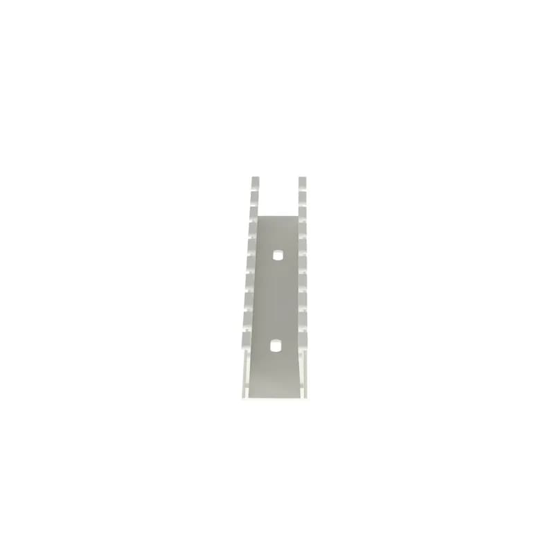 The NE1X1WH6 Halogen-Free Wide Slot Wiring Duct design provides greater rigidity and allows for a wide range of wire/bundle sizes. Upper and lower scorelines for easy finger/sidewall section removal. UL 94 flame class of V-0 with a UL recognized continuous-use temperature up to 95 C (203 F). Halogen-Free, Polyphenylene Oxide (PPO). Mounting holes provided. 1.06" x 1.14" (26.9 mm x 29.0 mm) and 6' (1.83 m) long. Cover sold separately. Color White. 6 pieces per package.