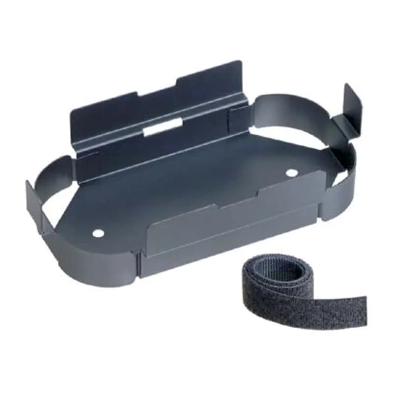 The fiber stacking holder is used with the FSTK fiber splice tray with built in fiber spooling. It holds and secures one or two splice trays (FST6) with Panduit Tak-Ty Cable Ties and mounts with enclosure hardware. For use in FWME2 wall mount enclosure. It is black.