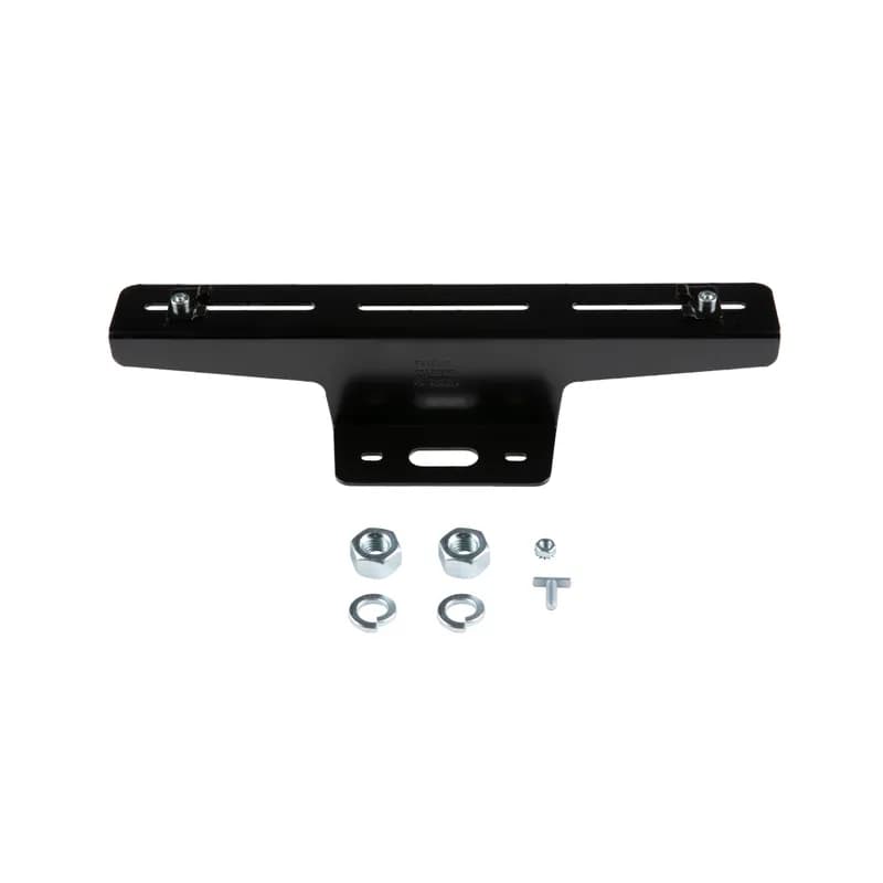 Used to support the 12x4 system from below with new threaded rod. Bracket is secured to threaded rod with two nuts. The pre-assembled slide clamps enable fast assembly to channel. Use 7/16in nut driver on slide clamps. Also can be secured directly to the top of cabinets, For 1/2in threaded rod.